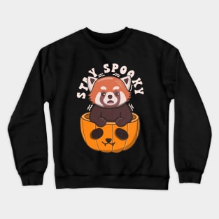 Cute Red Panda Stay Spooky Crewneck Sweatshirt